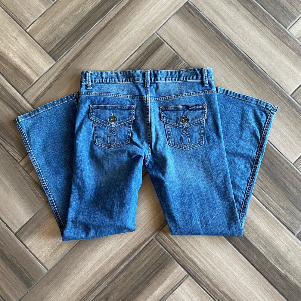 Calvin Klein Blue Lean Boot Jeans Size  29/8